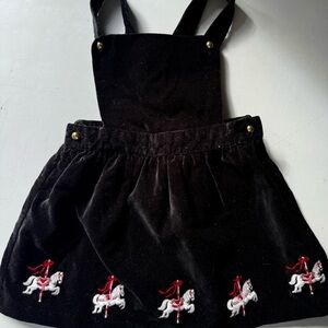 Janie and Jack Black Velvet Dress